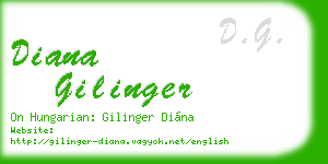 diana gilinger business card